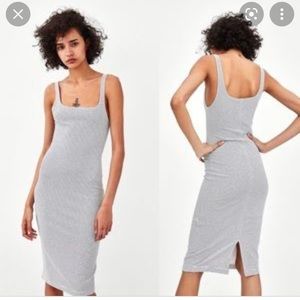 Zara Grey bodycon dress